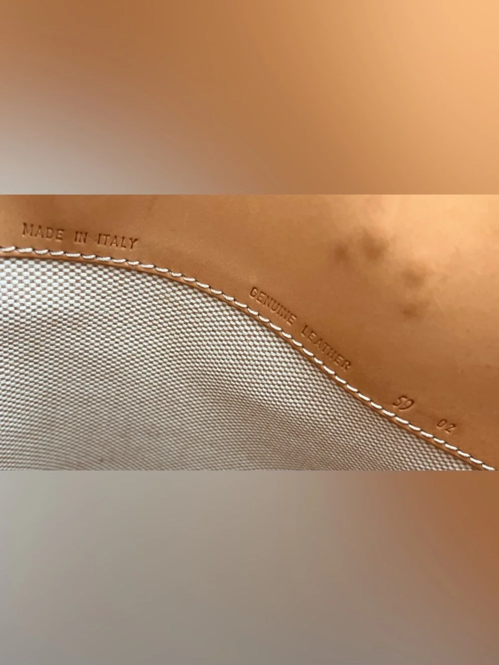 Tod's Camel Natural Leather Double Handle Small Handbag/Tote Bag!